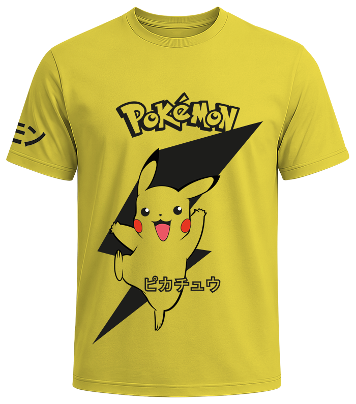 Playera-pikachu-pokemon f